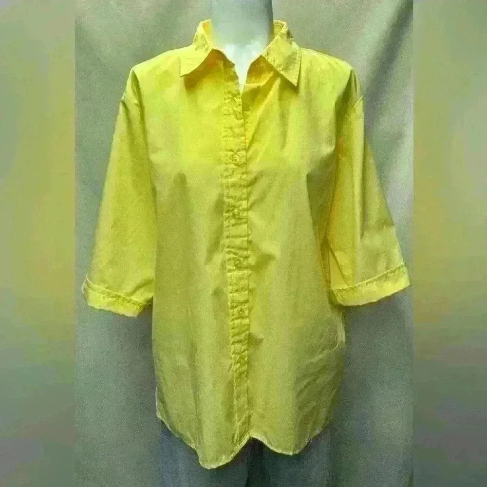 American Sweetheart Vintage Light-weight Women's Button Top Size Large